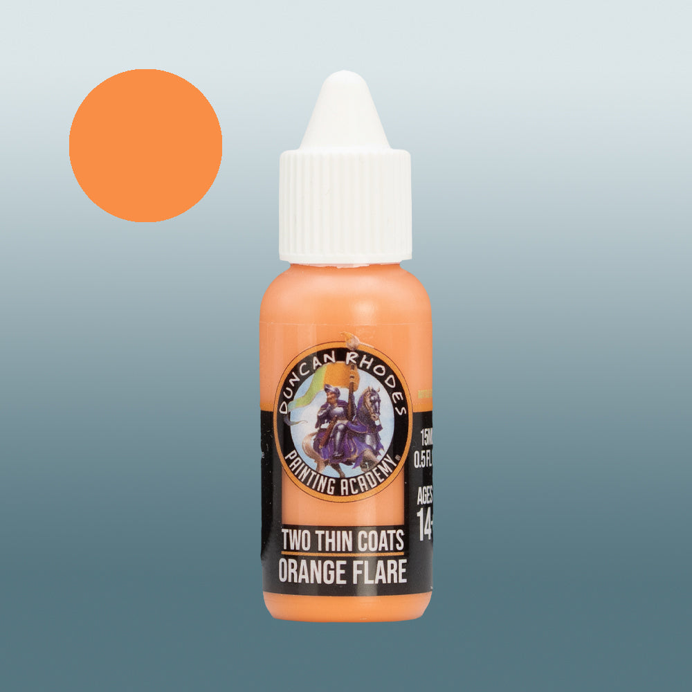 Two Thin Coats Orange Flare 15ml Acrylic Paint 10012
