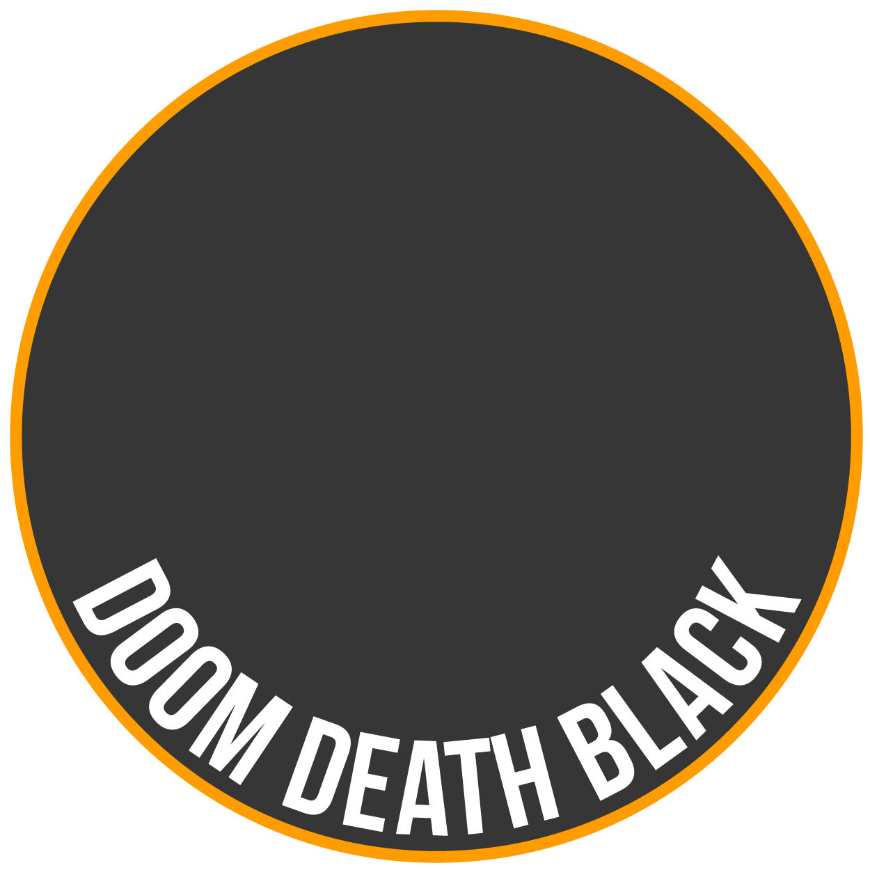 Two Thin Coats Doom Death Black 15ml Acrylic Paint 10019