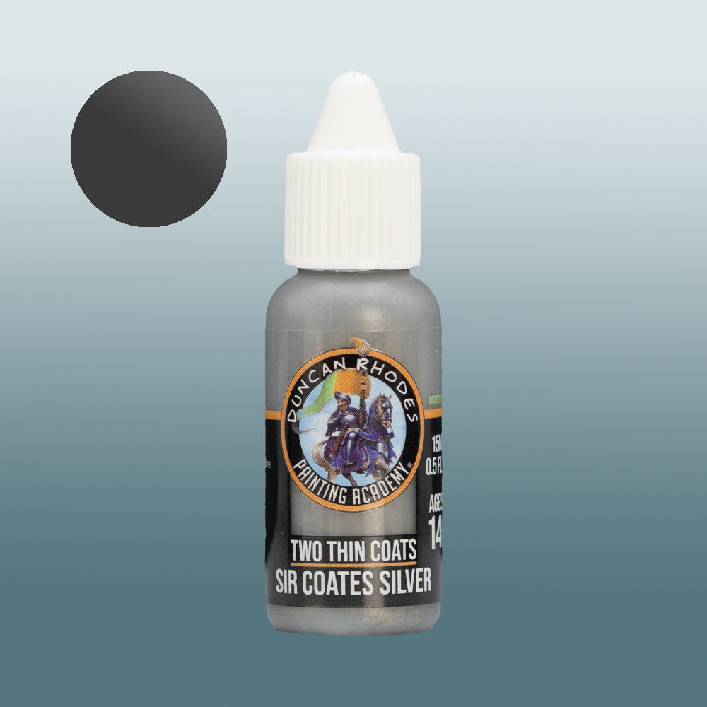 Two Thin Coats Sir Coates Silver 15ml Acrylic Paint 10040