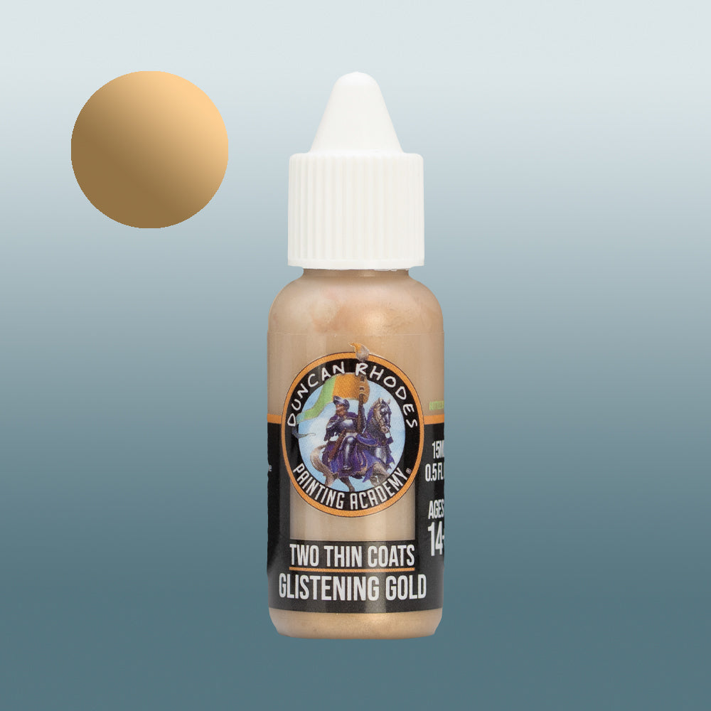 Two Thin Coats Glistening Gold 15ml Acrylic Paint 10045
