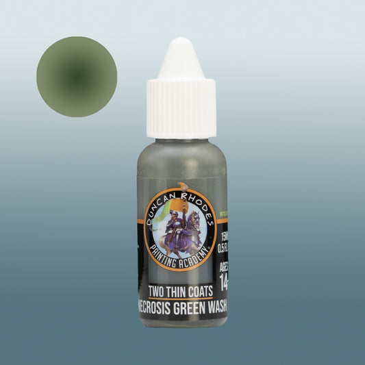 Two Thin Coats Necrosis Green Wash 15ml Acrylic Paint 10059