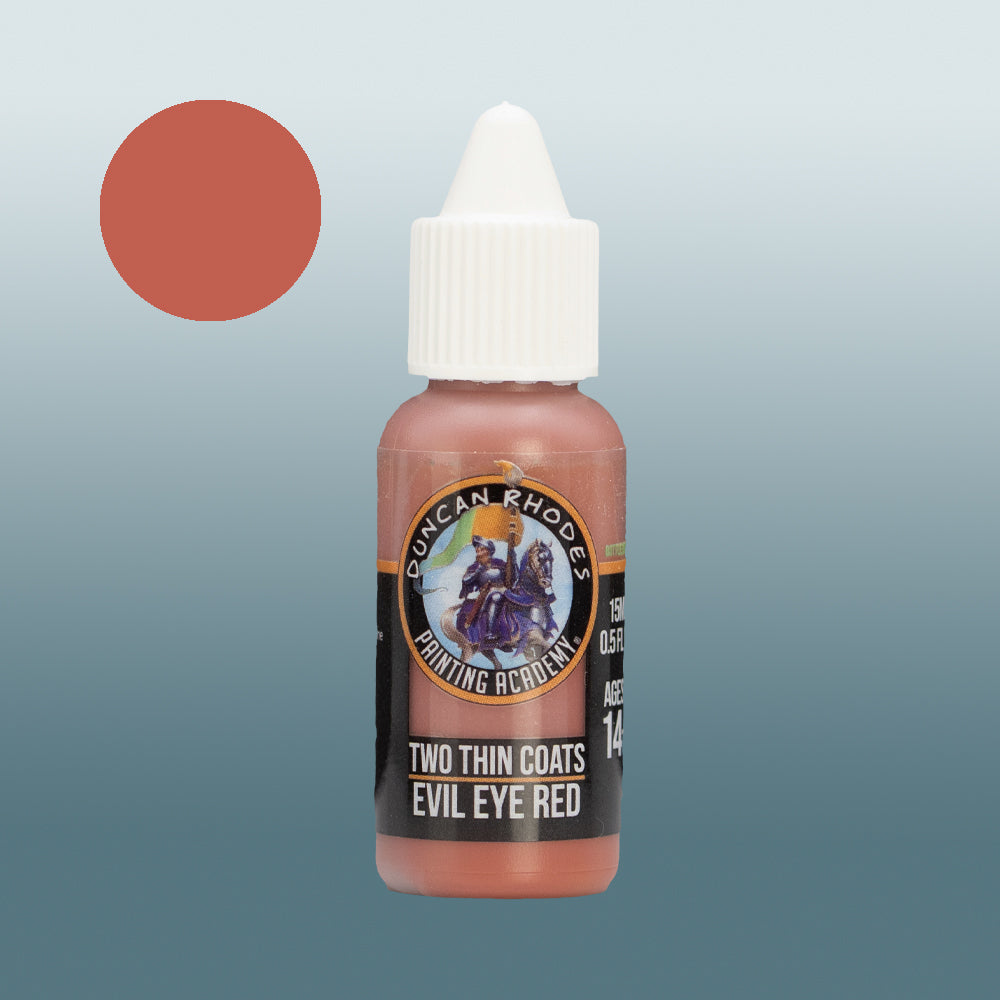 Two Thin Coats Evil Eye Red 15ml Acrylic Paint 10066