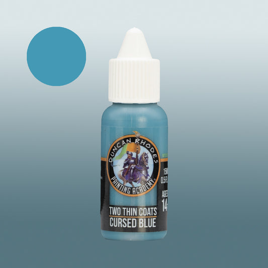 Two Thin Coats Cursed Blue 15ml Acrylic Paint 10068