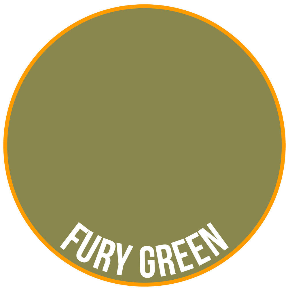Two Thin Coats Fury Green 15ml Acrylic Paint 10079