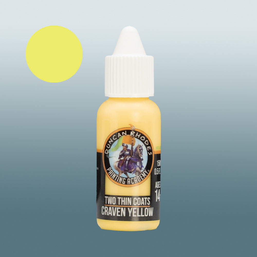 Two Thin Coats Craven Yellow 15ml Acrylic Paint 10101