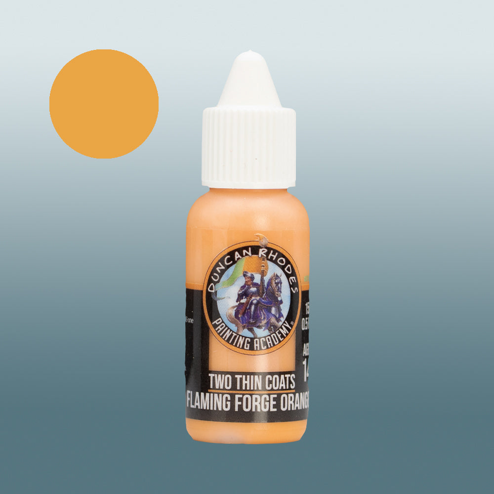 Two Thin Coats Flaming Forge Orange 15ml Acrylic Paint 10103