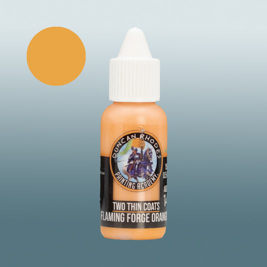 Two Thin Coats Flaming Forge Orange 15ml Acrylic Paint 10103