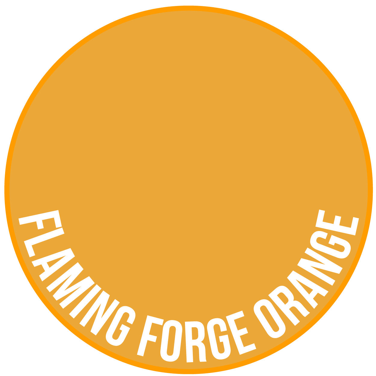 Two Thin Coats Flaming Forge Orange 15ml Acrylic Paint 10103