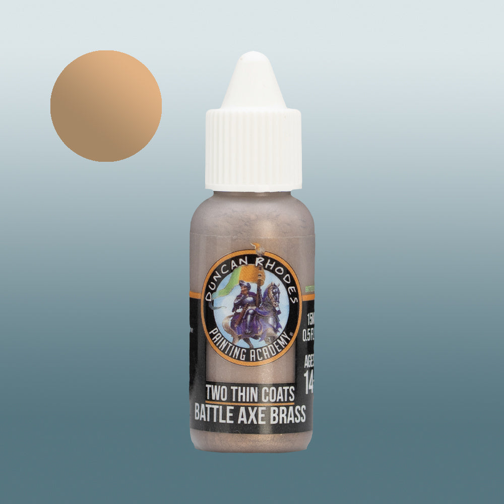 Two Thin Coats Battle Axe Brass 15ml Acrylic Paint 10107