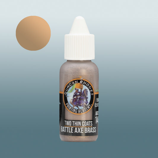 Two Thin Coats Battle Axe Brass 15ml Acrylic Paint 10107