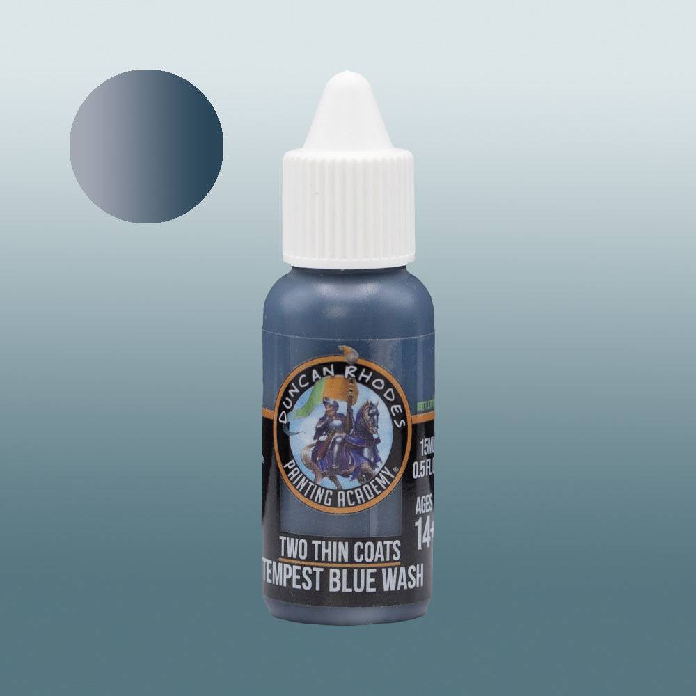 Two Thin Coats Tempest Blue Wash 15ml Acrylic Paint 10113