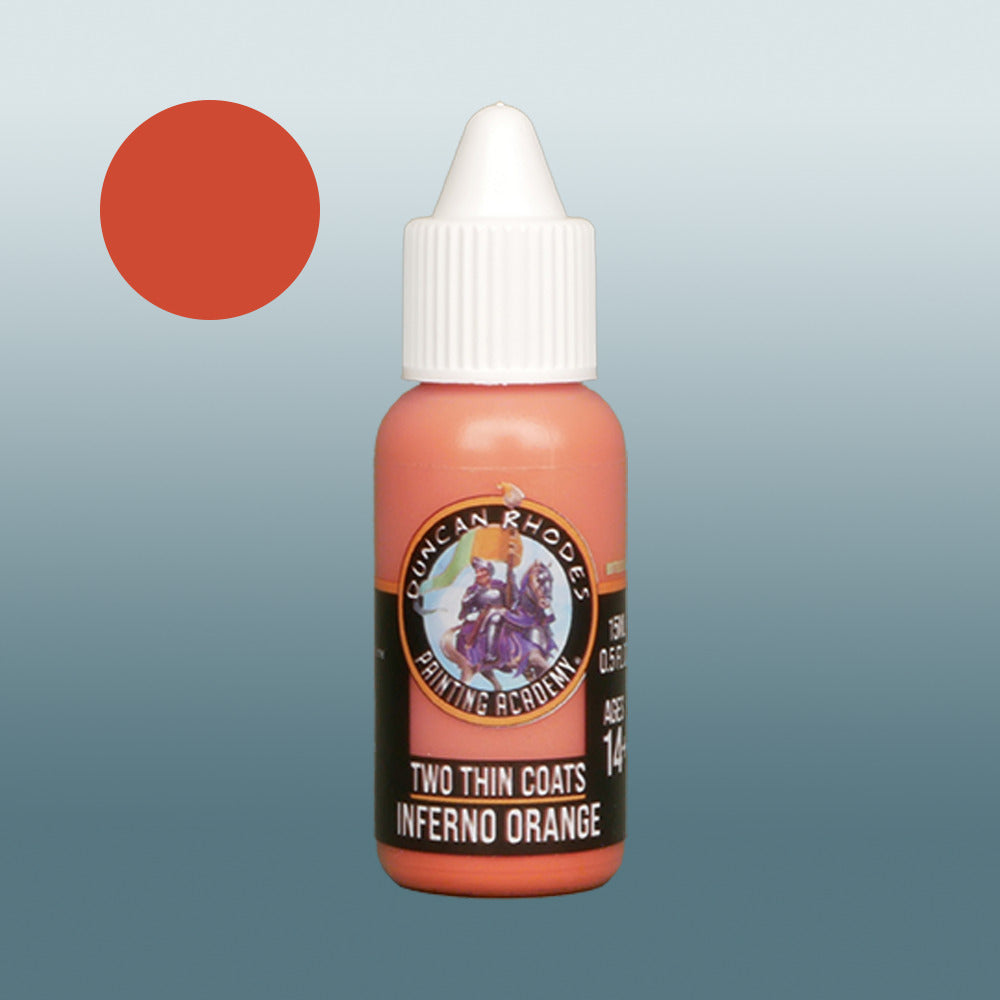 Two Thin Coats Inferno Orange 15ml Acrylic Paint 10126