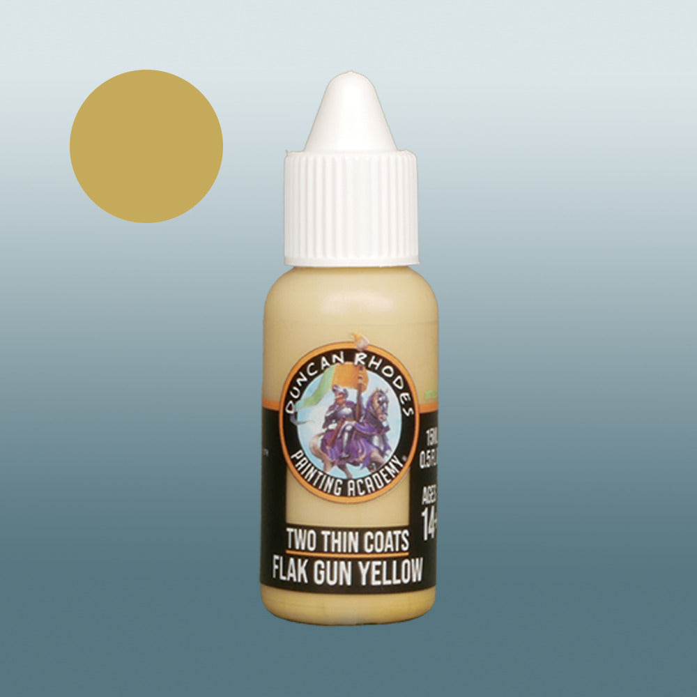 Two Thin Coats Flak Gun Yellow 15ml Acrylic Paint 10128