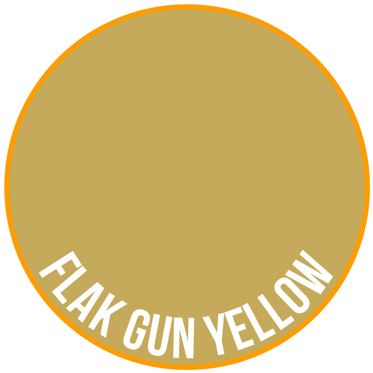 Two Thin Coats Flak Gun Yellow 15ml Acrylic Paint 10128