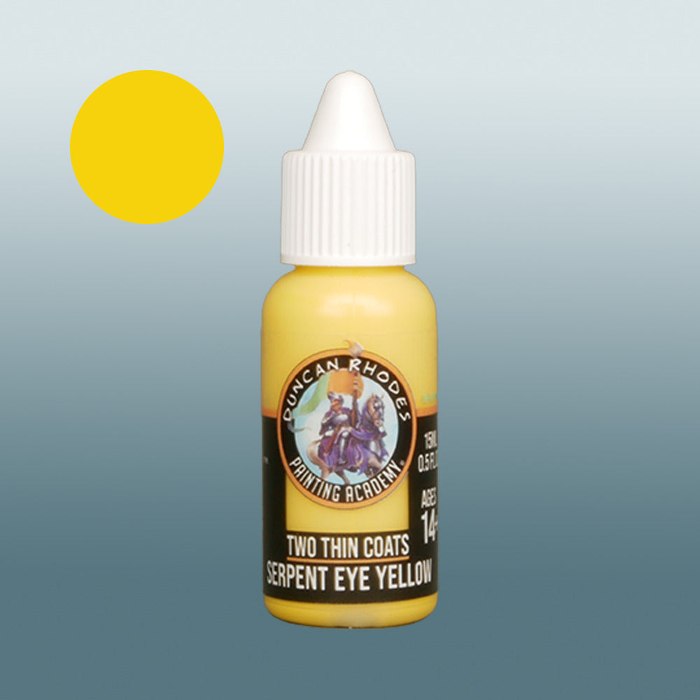 Two Thin Coats Serpent Eye Yellow 15ml Acrylic Paint 10130