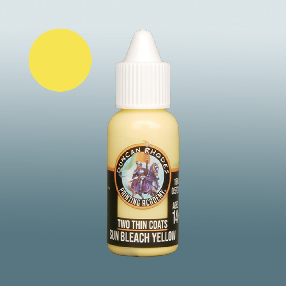 Two Thin Coats Sun Bleach Yellow 15ml Acrylic Paint 10131