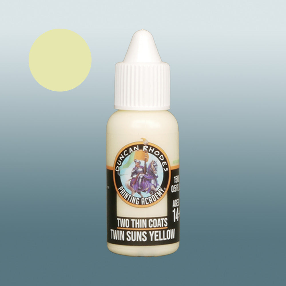 Two Thin Coats Twin Suns Yellow 15ml Acrylic Paint 10132