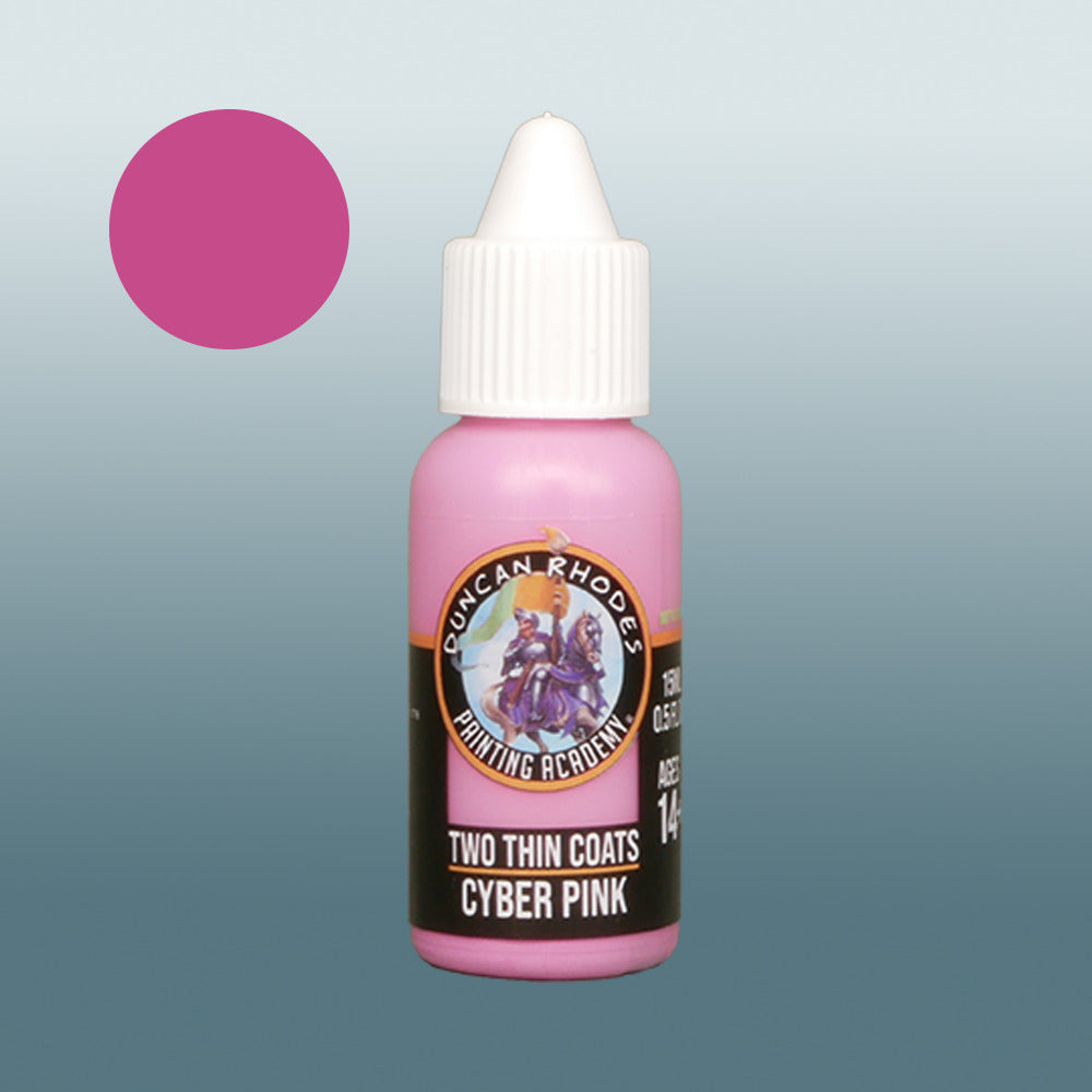 Two Thin Coats Cyber Pink 15ml Acrylic Paint 10157
