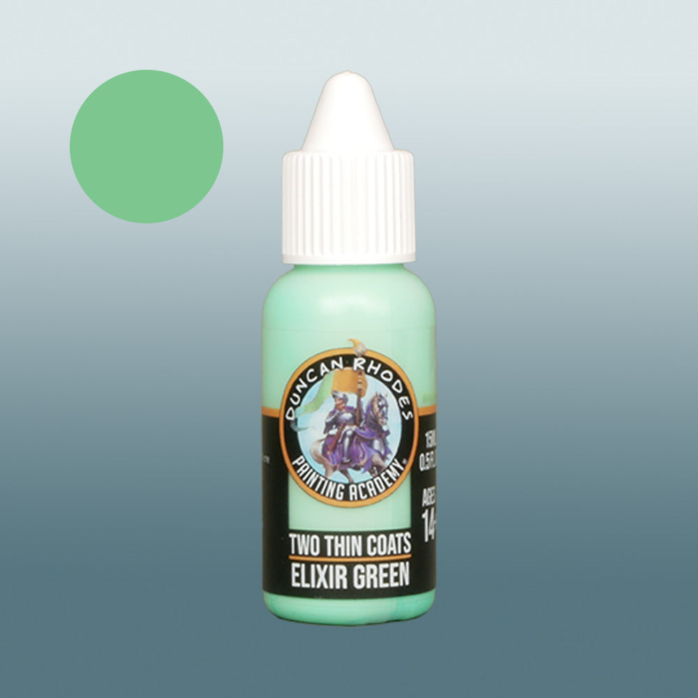 Two Thin Coats Elixir Green 15ml Acrylic Paint 10158