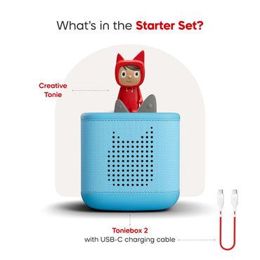 Tonies Toniebox 2 Starter Set with Creative Tonie - Sky Blue