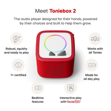 Tonies Toniebox 2 Play Set - Paw Patrol - Sunset Red