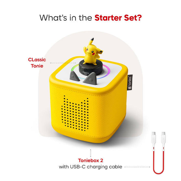 Tonies x Pokémon Toniebox 2 Starter Set + Pikachu Tonie - Yellow