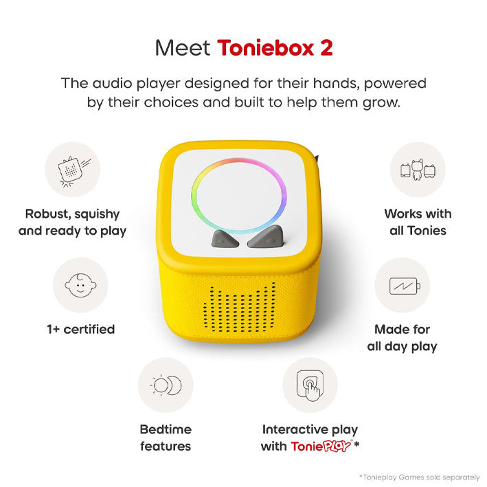 Tonies x Pokémon Toniebox 2 Starter Set + Pikachu Tonie - Yellow