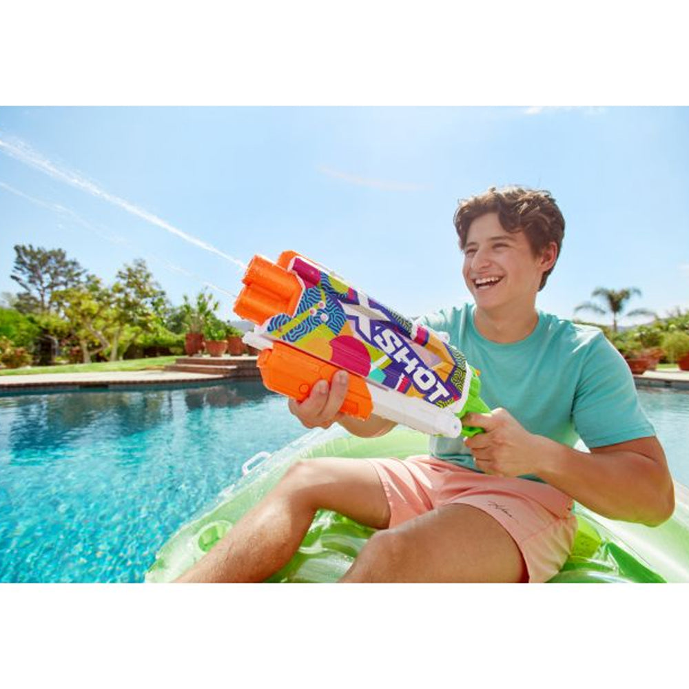 Zuru XShot Water Pump Action Water Blaster Fast-Fill - Funky Camo Skin