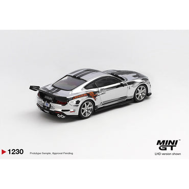 MiniGT Shelby GT500 Dragon Snake Concept Chrome Silver 1:64 Diecast Car 1230-L