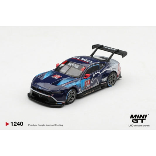 MiniGT Ford Mustang GT3 No.65 Multimatic 2025 1:64 Diecast Car 1240-L