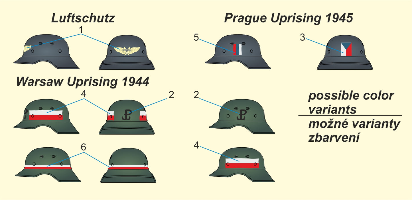 CMK/Czech Master Kits 129-P35004 1:35 Luftschutz Helmet