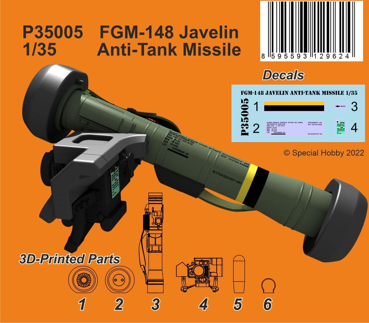 CMK/Czech Master Kits 129-P35005 1:35 FGM-148 Javelin Anti-Tank Missile.