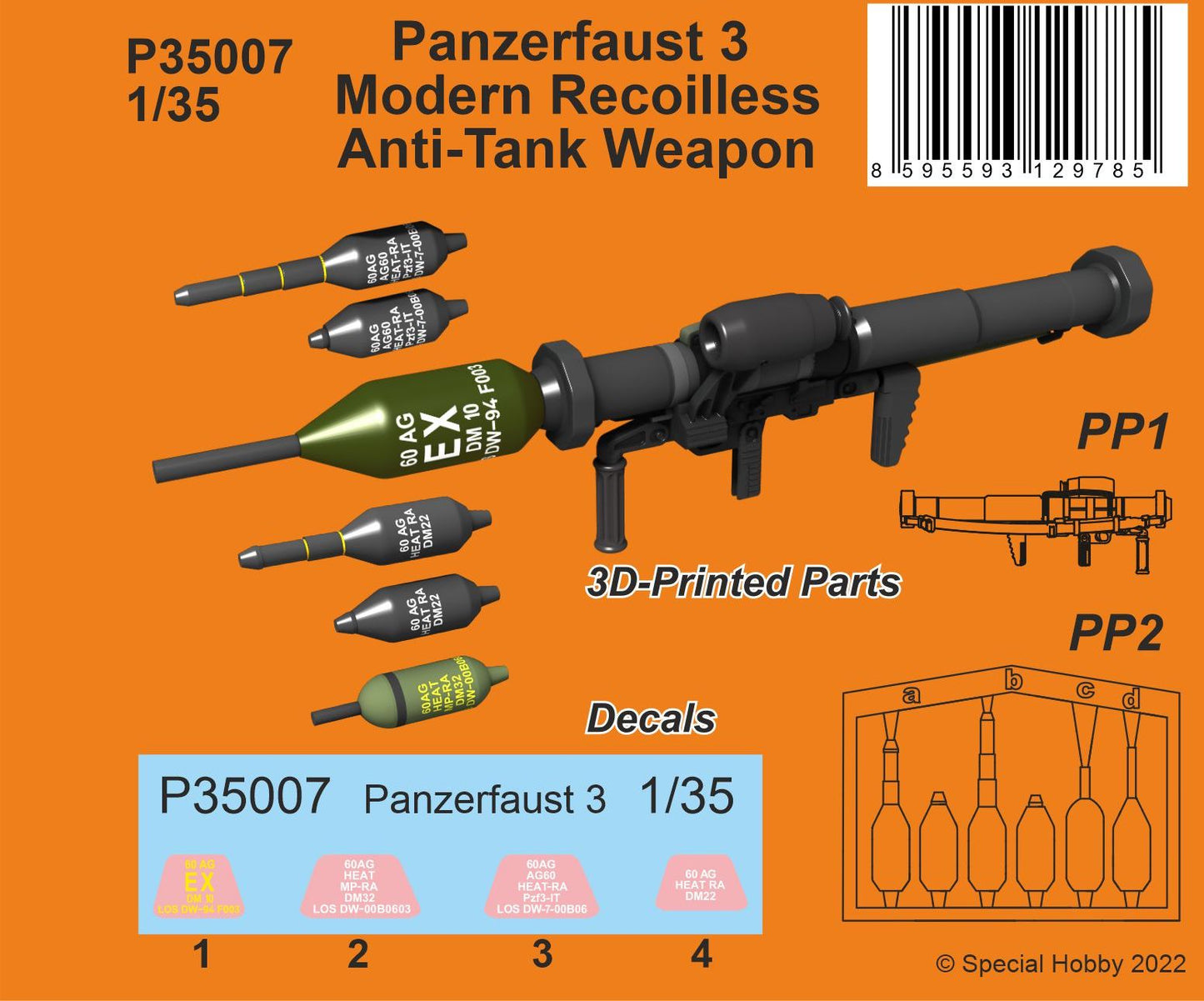 CMK/Czech Master Kits 129-P35007 1:35 Panzerfaust 3
