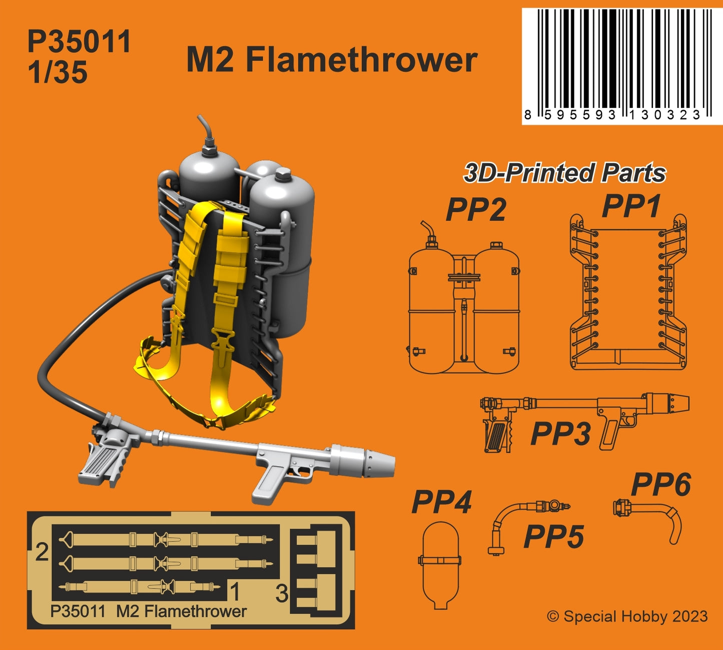 CMK/Czech Master Kits 129-P35011 1:35 M2 Flamethrower