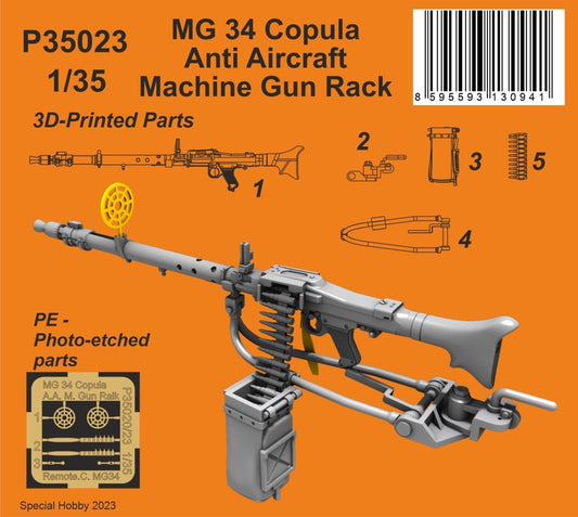 CMK/Czech Master Kits 129-P35023 MG34 Copula Anti Aircraft Machine Gun Ralk 1:35