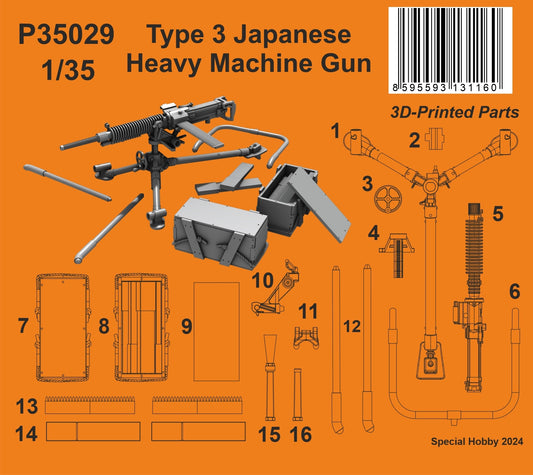 CMK/Czech Master Kits 129-P35029 Type 3 Japanese Heavy Machine Gun 1:35 Type 3