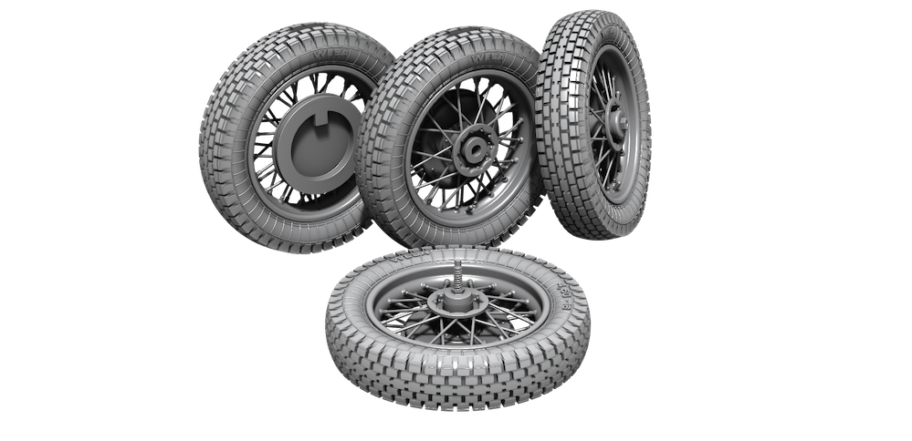 CMK/Czech Master Kits 129-P35034 1:35 Zundapp KS 750 Wheels