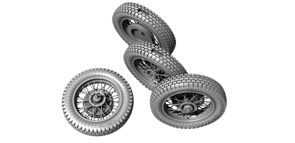 CMK/Czech Master Kits 129-P35034 1:35 Zundapp KS 750 Wheels