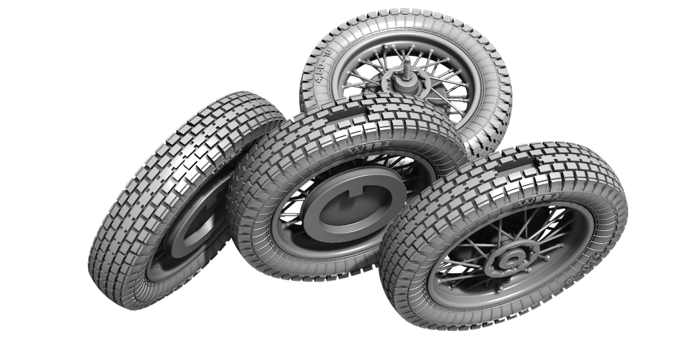 CMK/Czech Master Kits 129-P35034 1:35 Zundapp KS 750 Wheels