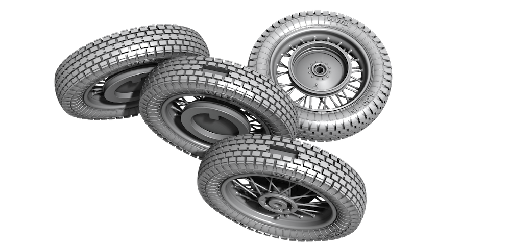 CMK/Czech Master Kits 129-P35034 1:35 Zundapp KS 750 Wheels