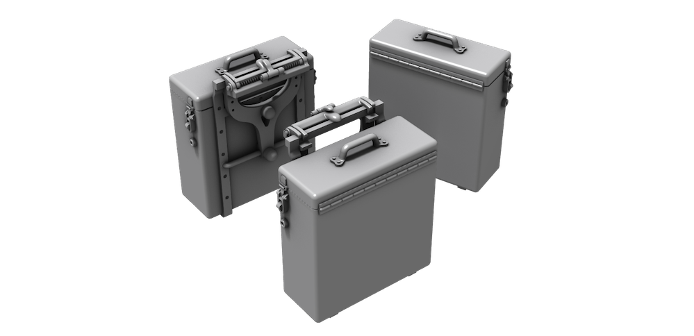 CMK/Czech Master Kits 129-P35036 1:35 Zundapp KS 750 Metal Transport Boxes
