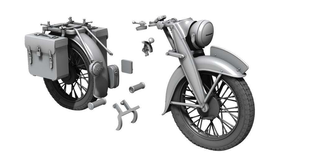 CMK/Czech Master Kits 129-P35040 1:35 DKW NZ 350 Correction Set