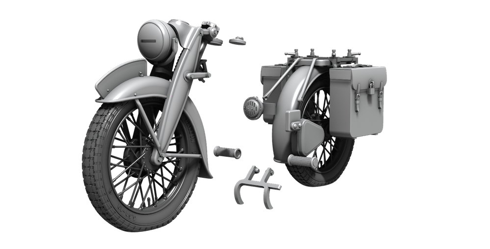 CMK/Czech Master Kits 129-P35040 1:35 DKW NZ 350 Correction Set