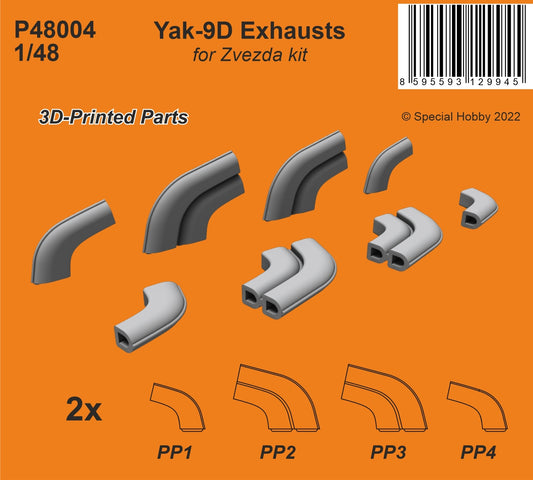 CMK/Czech Master Kits 129-P48004 1:48 Yakovlev Yak-9D exhausts