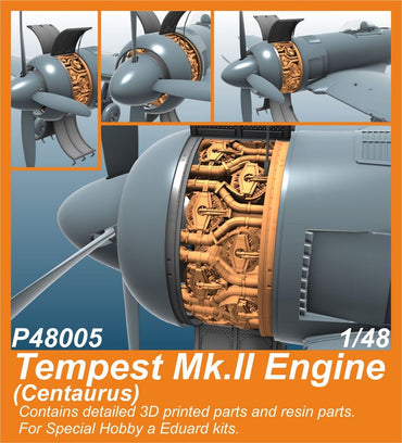 CMK/Czech Master Kits 129-P48005 1:48 Hawker Tempest Mk.II Engine