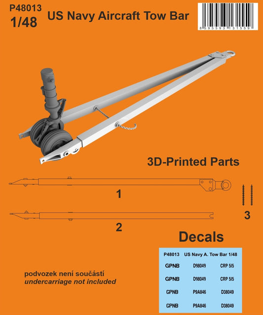 CMK/Czech Master Kits 129-P48013 1:48 US Navy Aircraft Tow Bar Modern
