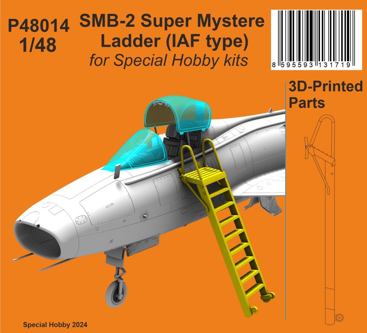 CMK/Czech Master Kits 129-P48014 1:48 Dassault SMB-2 Super Mystere 'Sa'ar Ladder