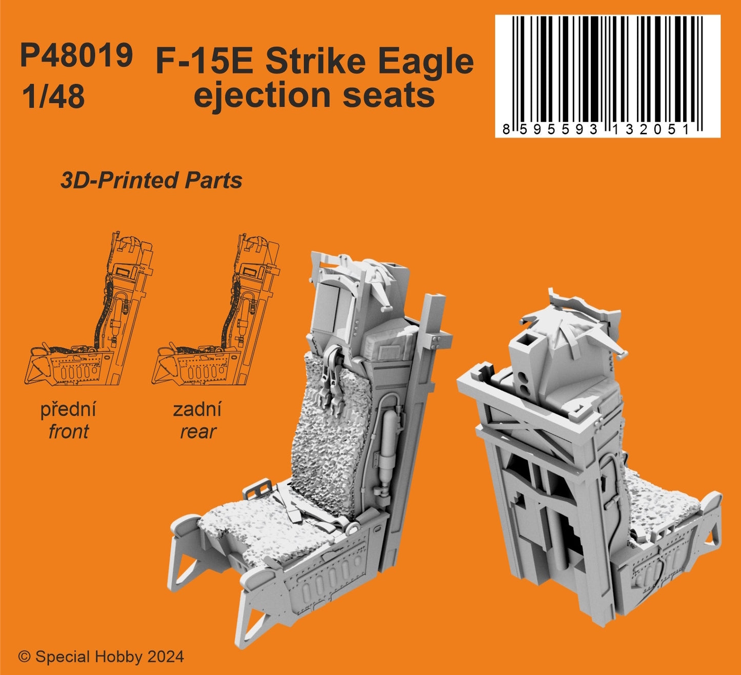 CMK 129-P48019 1:48 McDonnell F-15E Eagle Ejection Seats 3D-Printed