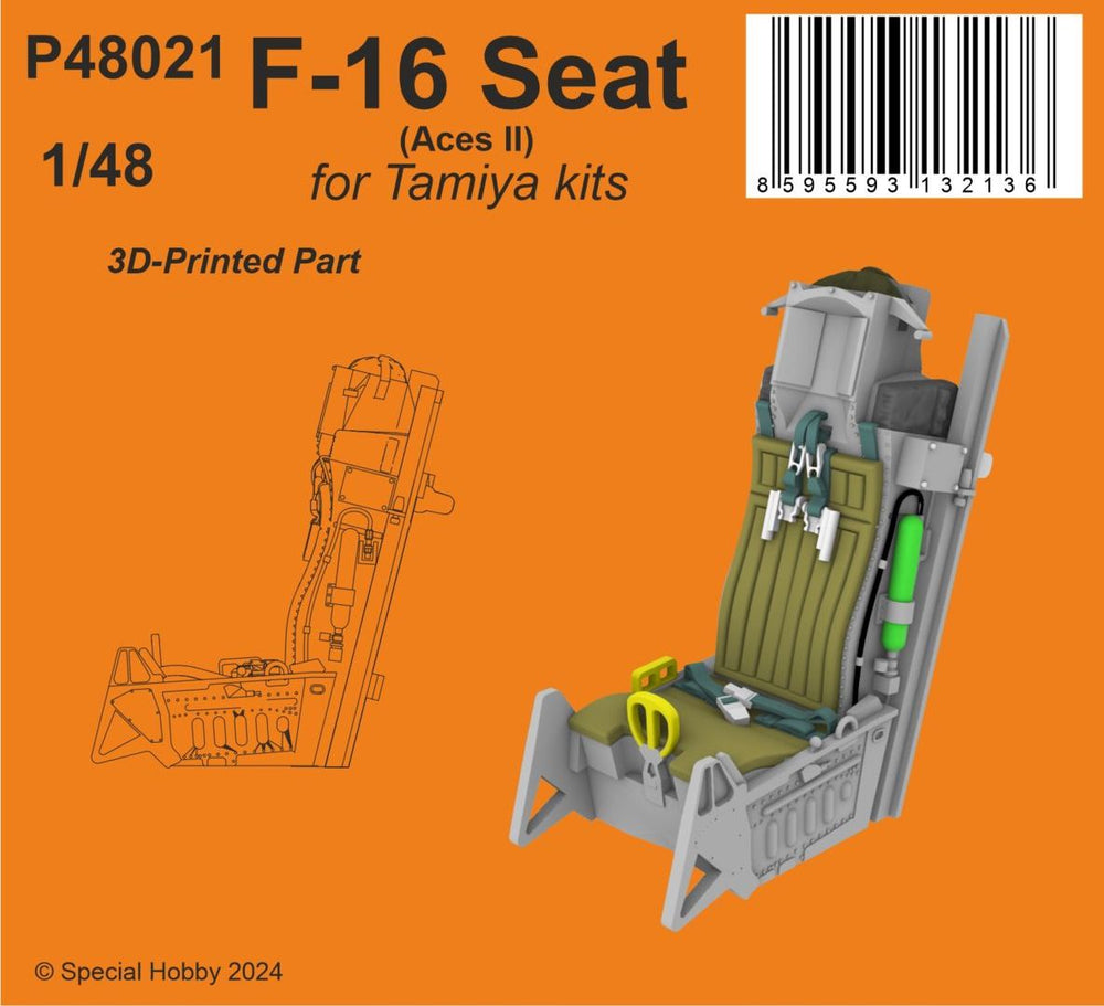 CMK 129-P48021 1:48 Lockheed-Martin F-16C Fighting Falcon ACES-II Seats
