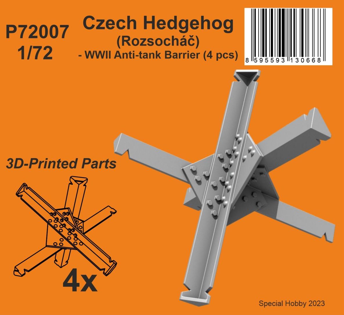 CMK/Czech Master Kits 129-P72007 1:72 Czech Hedgehog
